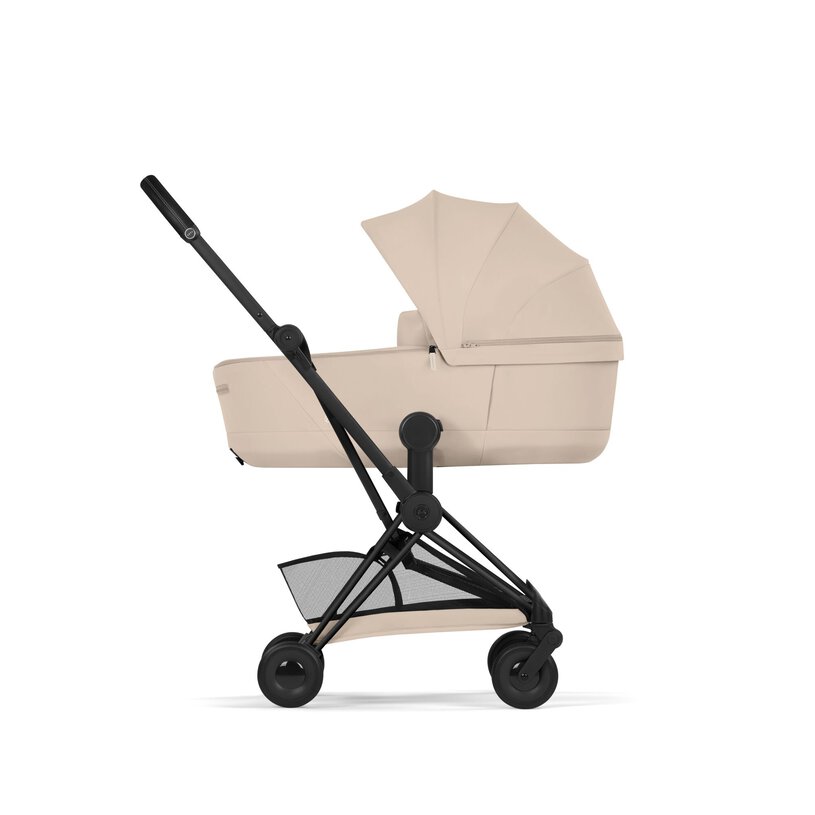 CYBEX COŸA Comfort Matt Black incl. Πτυσσόμενο πορτ-μπεμπέ Cozy Beige | beige - Image 2