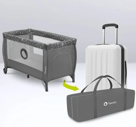 Lionelo Stefi Plus Παρκοκρέβατο 2 Επιπέδων Olive Green - Image 3