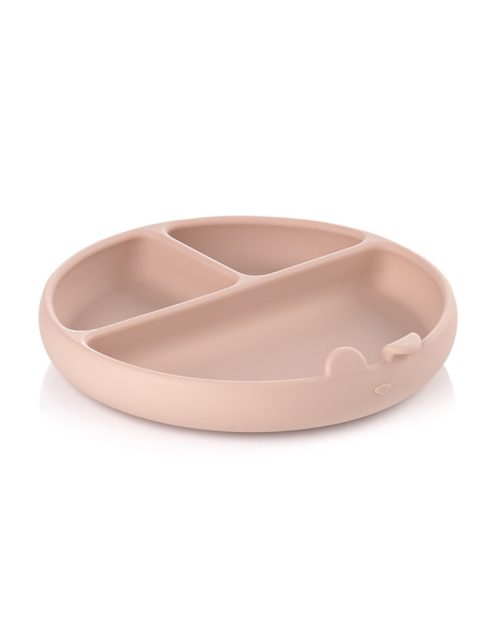 JANE Μπωλ Φαγητού με Χωρίσματα Vanilla Silicone Pale
