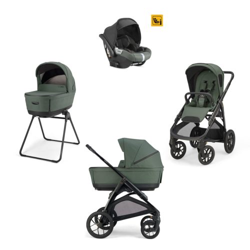 INGLESINA Πολυκαρότσι Quattro Aptica XT Darwin TAIGA GREEN + Σασί Καρoτσιού ΜΑΥΡΟ