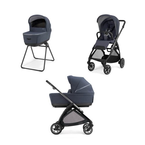 INGLESINA Πολυκαρότσι ELECTA DUO ROOF. BLUE +ΜΕΤΑΛΙΚΟ ΜΑΥΡΟ Σάσί Καρότσιού