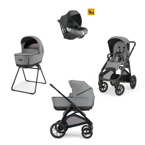 INGLESINA Πολυκαρότσι Quattro Aptica XT Darwin CANYON GREY + Σασί Καροτσιού ΜΑΥΡΟ