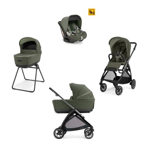 INGLESINA Πολυκαρότσι Quatro Electa Darwin LOFT GREEN + ΜΕΤΑΛΙΚΟ ΜΑΥΡΟ Σάσί Καρότσιού