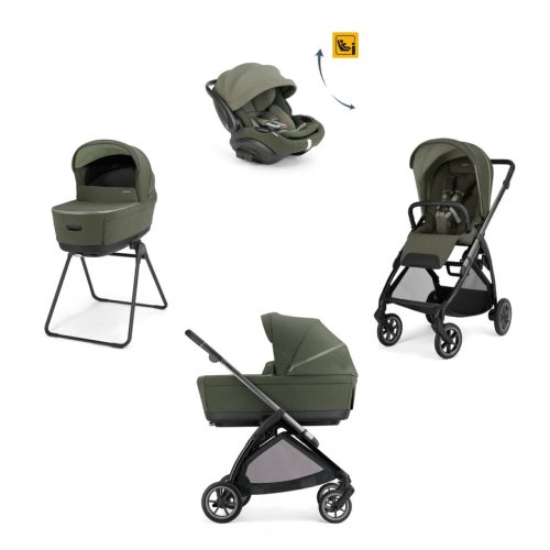 INGLESINA Πολυκαρότσι Quatro Electa Darwin-R-EVO LOFT GREEN + ΜΕΤΑΛΙΚΟ ΜΑΥΡΟ Σάσί Καρότσιού