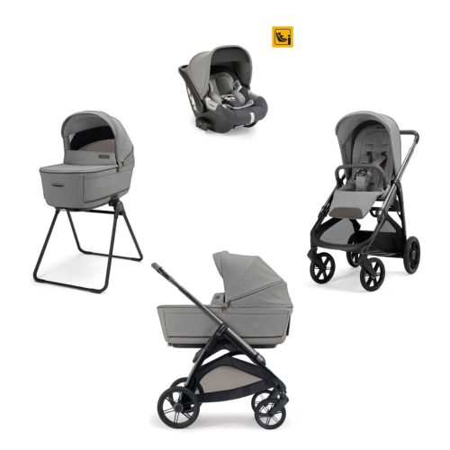 INGLESINA Πολυκαρότσι APTICA QUATTRO DARWIN CRYSTAL GREY + LITIO-ΜΑΥΡΟ Σασί Καροτσιού