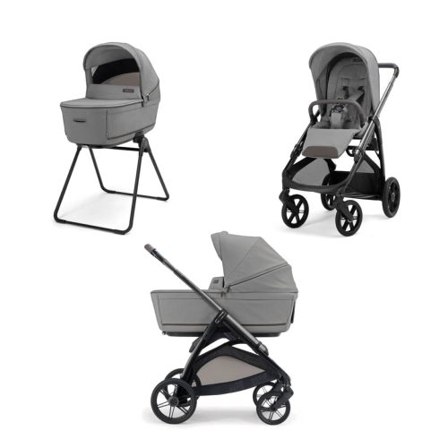 INGLESINA Πολυκαρότσι APTICA DUO CRYSTAL GREY + LITIO-ΜΑΥΡΟ Σασί Καροτσιού
